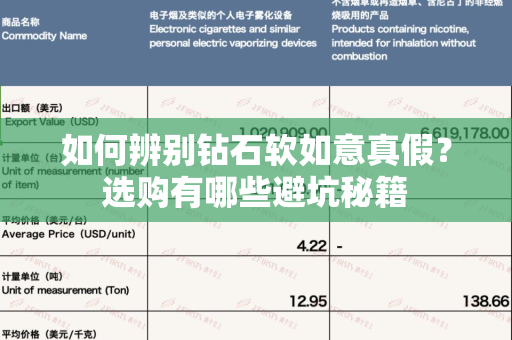 如何辨别钻石软如意真假？选购有哪些避坑秘籍